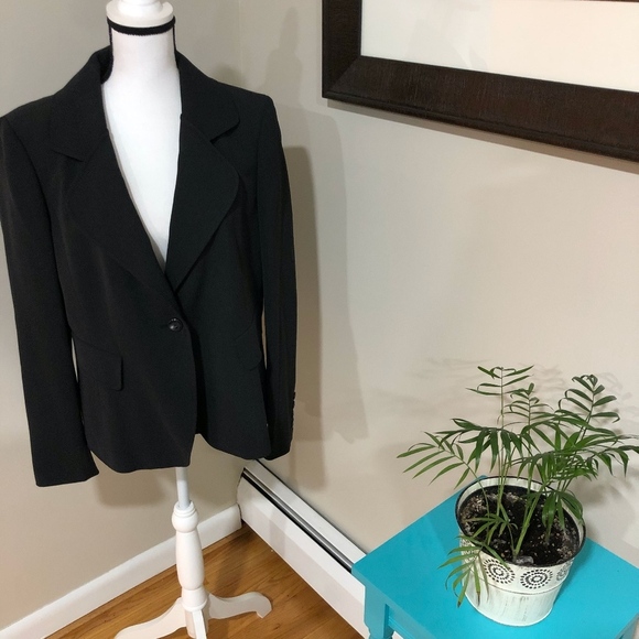 **ELLEN TRACY* Plus Charcoal Blazer Suit Jacket NWT Size 14 - Picture 4 of 7